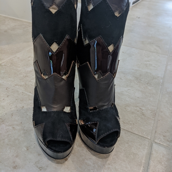 Missoni Chevron peeptoe boots 37.5 stunning! - Picture 9 of 16